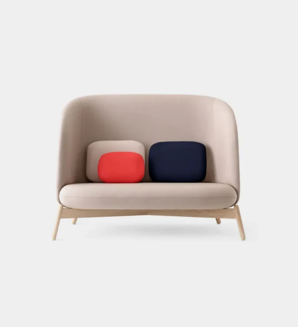 Two-seater Curved Backrest Sofa